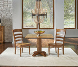 A-America Bennett Square Drop Leaf Dining Table in Smoky Quartz