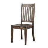 A-America Huron Slatback Side Chair in Weathered Russet