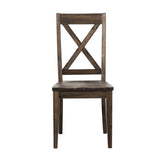 A-America Huron X-Back Side Chair in Weathered Russet