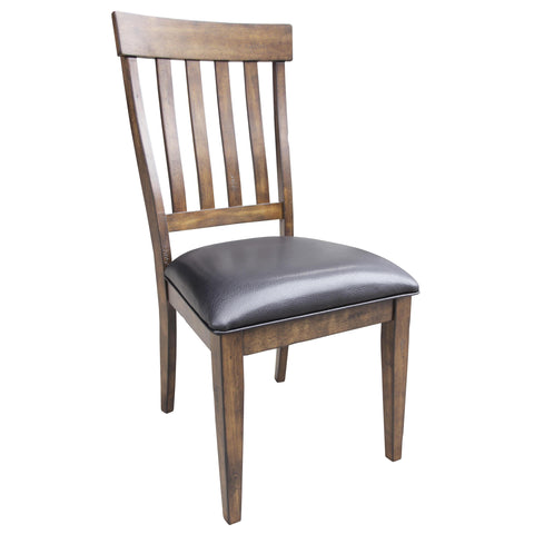 A-America Mariposa Slatback Side Chair, With Upholstered Seat