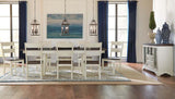 A-America Mariposa Trestle Dining Table w/Butterfly Leaves in Cocoa-Chalk
