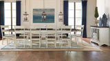 A-America Mariposa Trestle Dining Table w/Butterfly Leaves in Cocoa-Chalk