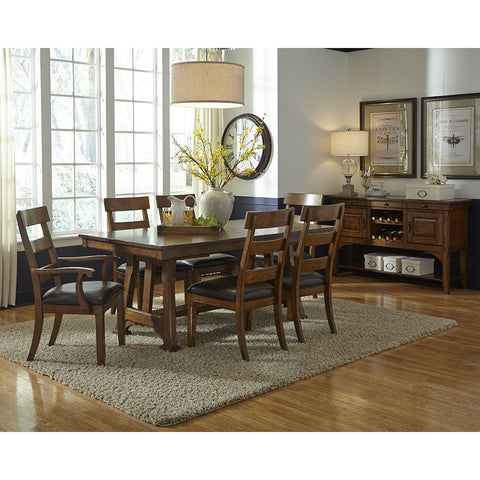 A-America Ozark 9 Piece Dining Set (With Two Arm Chairs)
