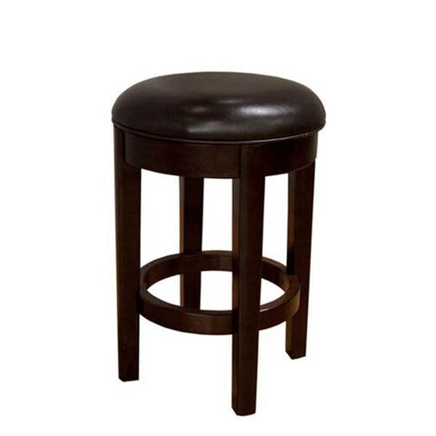 A-America Upholstered Swivel Counter Stool in Cashmere Bonded Leather