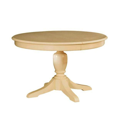 American Drew Camden-Light Round Pedestal Table in Buttermilk