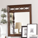American Drew Cherry Grove NG Triple Dresser w/ Fret Mirror in Brown