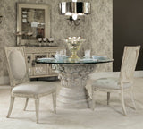 American Drew Jessica McClintock Boutique Round Glass Dining Table