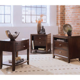 American Drew Tribecca 3 Piece Coffee Table Set in Root Beer Color