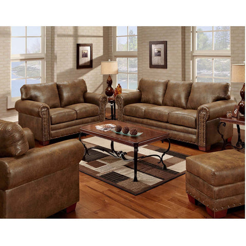 American Furniture Classics Buckskin 4 Piece Living Room Set