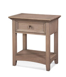 American Woodcrafters Quebec One Drawer Nightstand in Driftwood