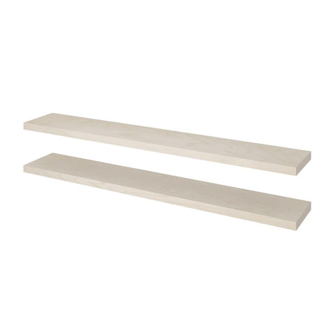 BESTAR Universel 12W Set of 72W x 12D Floating Shelves in natural yellow birch