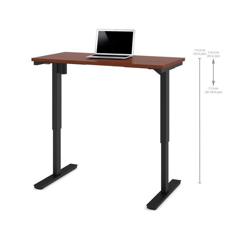 Bestar Electric Height Adjustable Table In Bordeaux