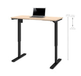 Bestar Electric Height Adjustable Table In Northern Maple