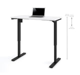 Bestar Electric Height Adjustable Table In White