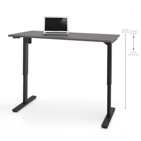 Bestar Electric Height Adjustable Table In Slate