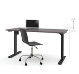 Bestar Electric Height Adjustable Table In Slate