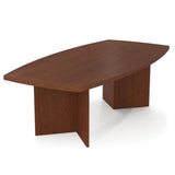 Bestar Boat Shaped Conference Table With 1 3/4" Melamine Top In Bordeaux