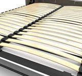 Bestar Cielo Elite 98 Inch Full Wall Bed Kit in Bark Gray & White