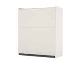 Bestar Connexion Cabinet For 30" Lateral File In Slate & Sandstone