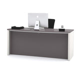 Bestar Connexion Executive Desk Kit In Slate & Sandstone