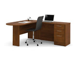 Bestar Embassy 60880-63 L-shaped Workstation Kit In Tuscany Brown
