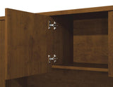 Bestar Embassy Credenza And Hutch Kit Including Assembled Pedestals In Tuscany Brown