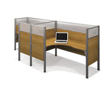 Bestar Pro-Biz 100856c-68 Double Side-by-side L-desk Workstation In Cappuccino Cherry