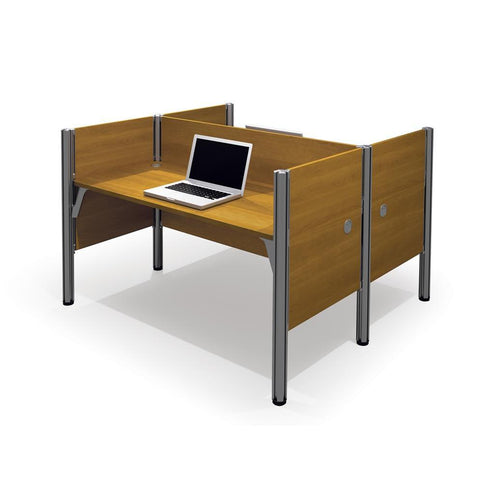 Bestar Pro-Biz Double Face To Face Workstation In Cappuccino Cherry