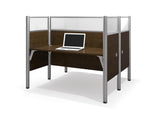 Bestar Pro-Biz Double Face To Face Workstation In Chocolate