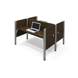 Bestar Pro-Biz Double Face To Face Workstation In Chocolate