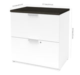 Bestar Pro-Concept Plus Lateral File in White & Deep Grey