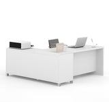 Bestar Pro-Linea L-desk In White