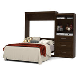Bestar Pur 101" Queen Wall Bed Kit In Chocolate