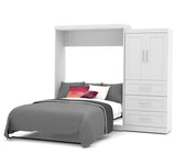 Bestar Pur 101" Queen Wall Bed Kit In White