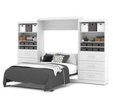 Bestar Pur 136" Queen Wall Bed Kit In White