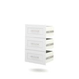 Bestar Pur 3-drawer Set For 25" Storage Unit In White