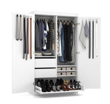 Bestar Pur Pullout Armoire in White