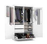 Bestar Pur Pullout Armoire in White