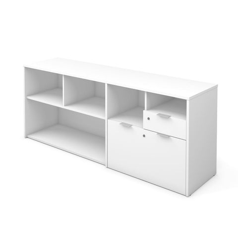 Bestar i3 Plus 72W Credenza with 2 Drawers in white