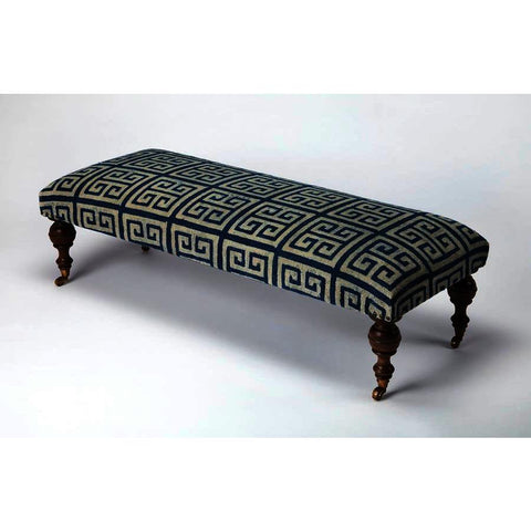 Butler Accent Seating Anthora Greek Key Upholstered Bench