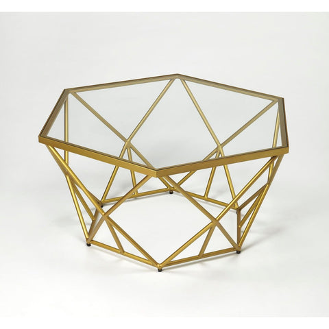 Butler Alondra Gold Powder Coated Cocktail Table