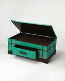 Butler Anabel Green Raffia Trunk Cocktail Table
