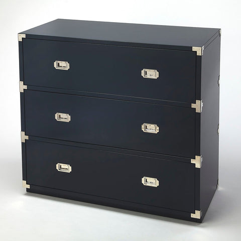 Butler Anew Blue 3 Drawer Campaign Chest