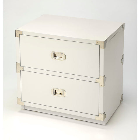 Butler Anew White 2 Drawer Campaign Chest