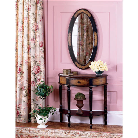 Butler Artists' Originals Demilune Console Table In Coffee Hand Painted