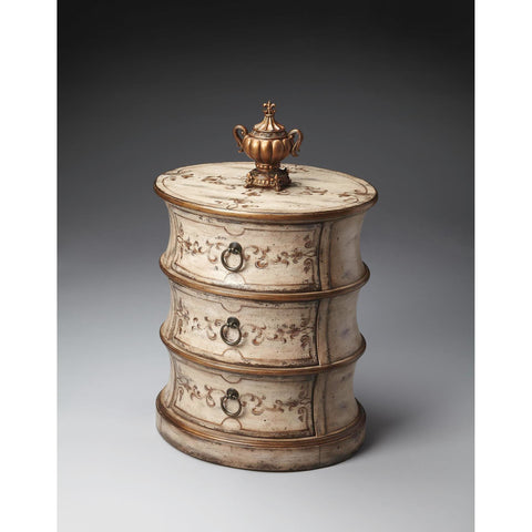 Butler Artists' Originals Oval Drum Table In Gilded Cream