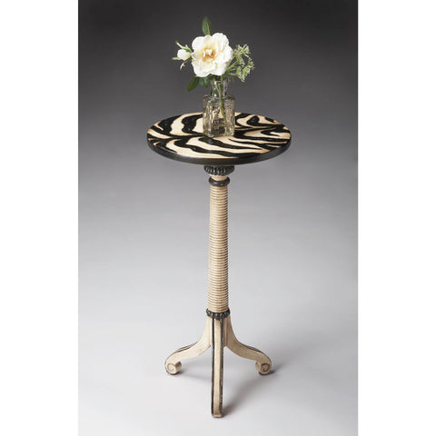 Butler Artists' Originals Pedestal Table In Zebra Stripe