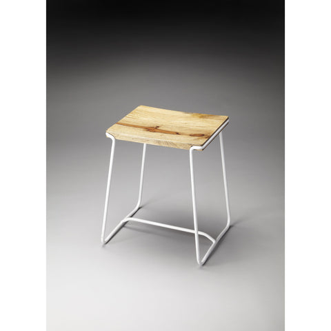 Butler Butler Loft Parrish Stool In Wood And Metal In White