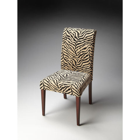 Butler Butler Loft Parsons Chair In Zebra Print Fabric