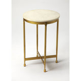 Butler Claypool White Marble End Table